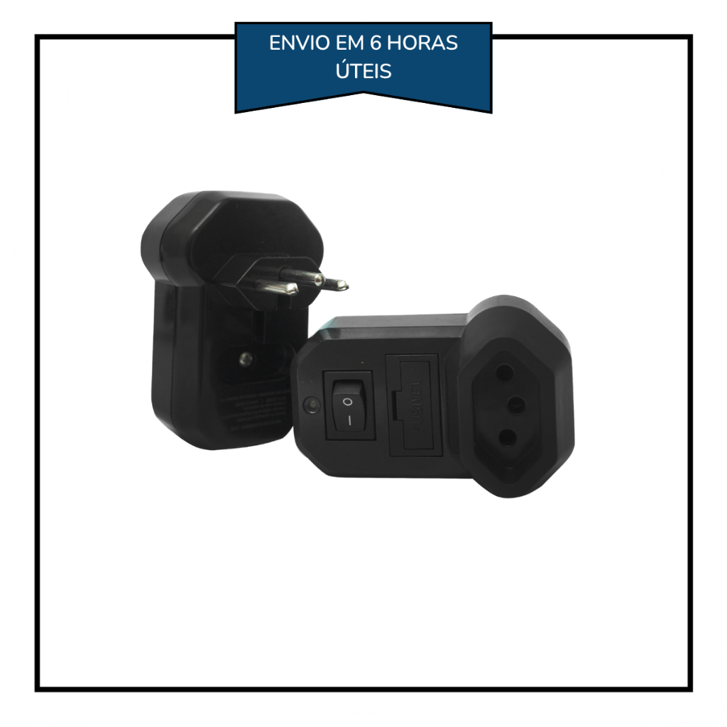 Tomada Surto Protetor Elétrico Eletrônico Plug 1 Tomadas Biv