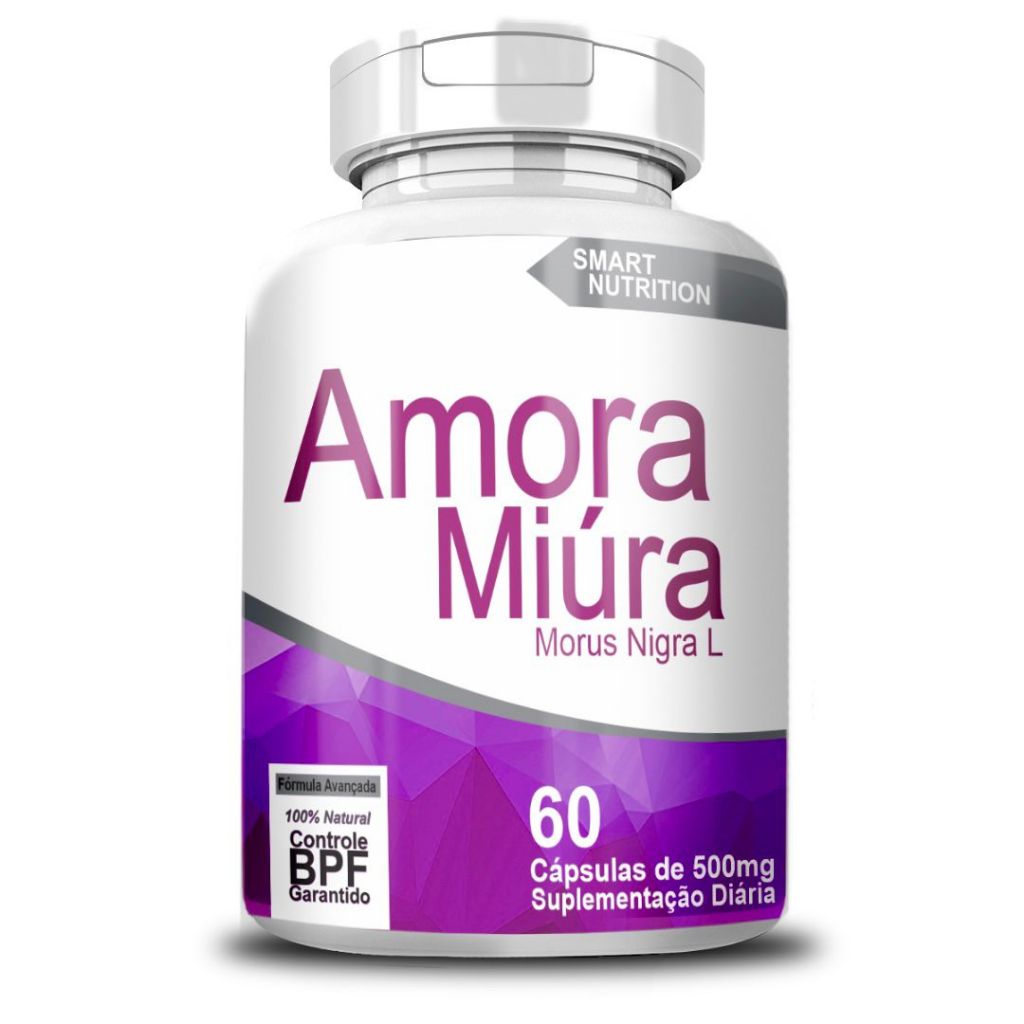 Amora Miura 500mg - 60 Cápsulas - 4 Elementos