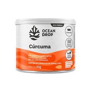 Cúrcuma - 100% Vegano - 60 Capsulas - Ocean Drop em Oferta na Shopee