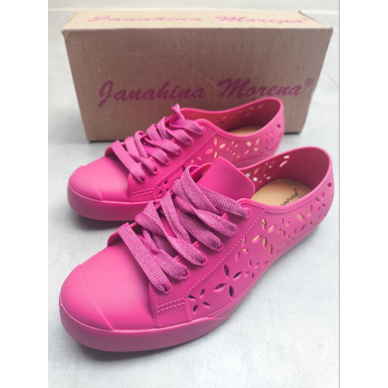 Tênis root Janahina morena pink floral