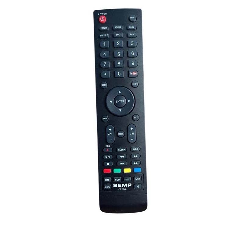 Controle Remoto ORIGINAL Para Tv Modelo 8025 - Preto Semp Toshiba