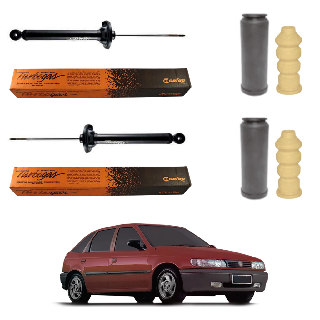 PAR AMORTECEDOR TRASEIRO POINTER 1994 A 1996 COFAP + KIT