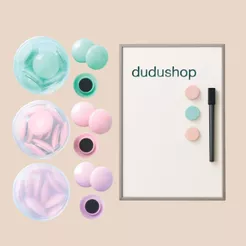 Imã Colorido Redondo Candy Color Escritório Lousa Magnética Geladeira Mural Decorativo Kit 30 UN