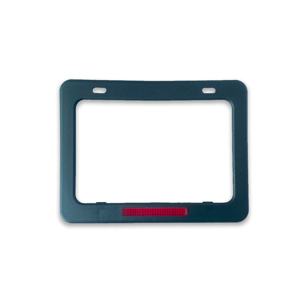 Suporte Placa Para Moto Preta Com Refletor Gvs 190x140mm