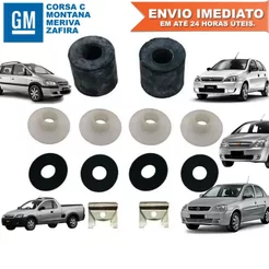 Kit Reparo do Trambulador Embuchamento do Suporte e Travas GM Corsa Montana Meriva Zafira a Varão