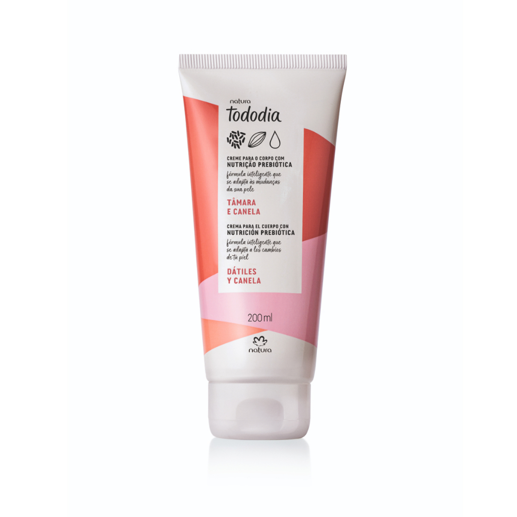 NATURA Creme Desodorante Nutritivo para o Corpo Tododia Tâmara e Canela 200 ml- PRODUTO ORIGINAL