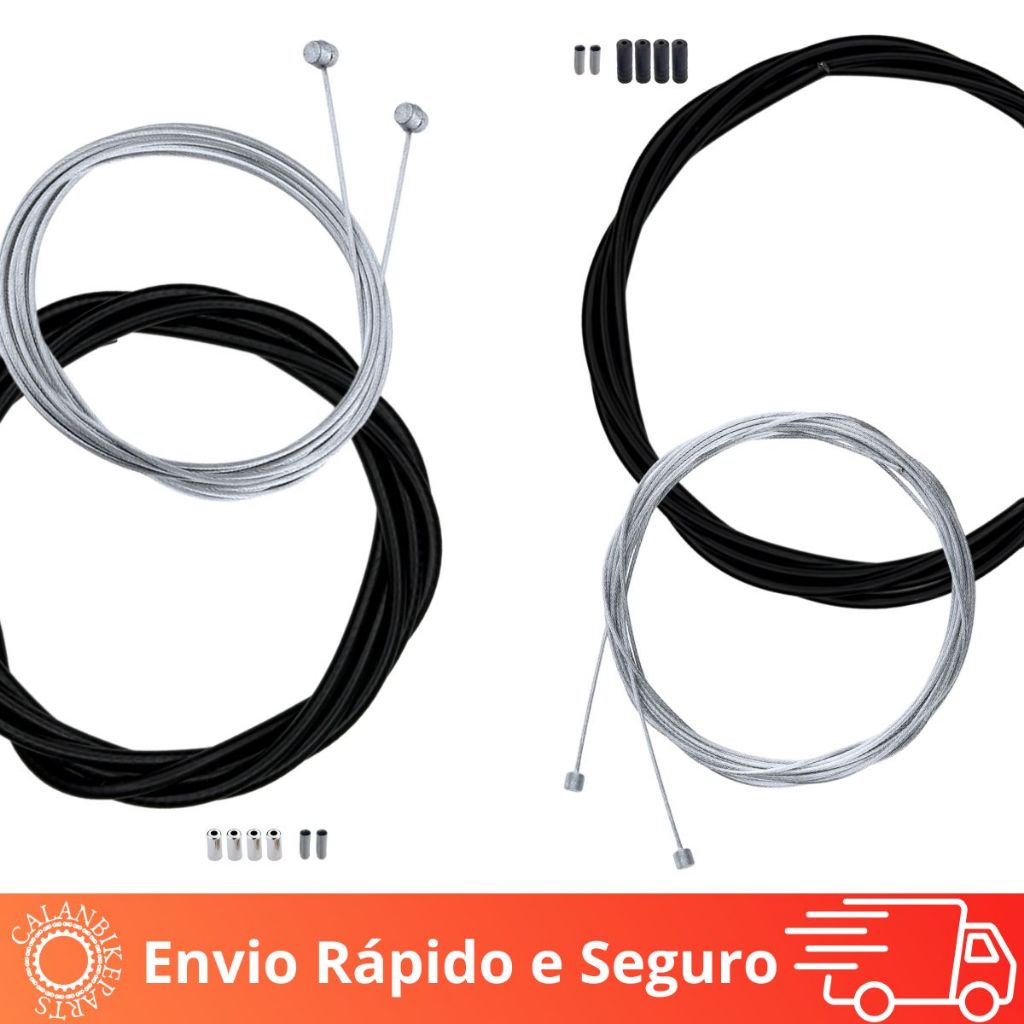 Kit Cabos De Câmbios Marcha + Cabos De Freio Bicicleta Mtb Conduites em Oferta na Shopee