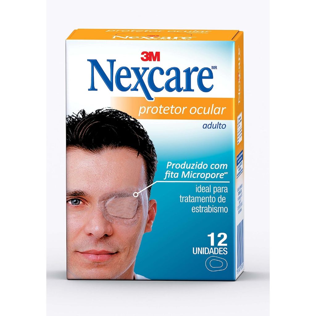 Protetor Ocular Adulto com 12 Nexcare em Oferta na Shopee