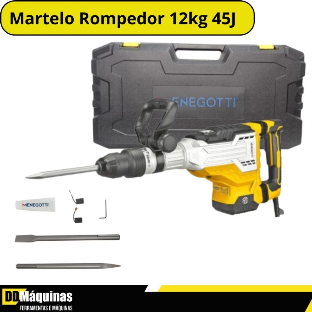 Martelo Rompedor MMR1700 45 J 12 kg - Menegotti