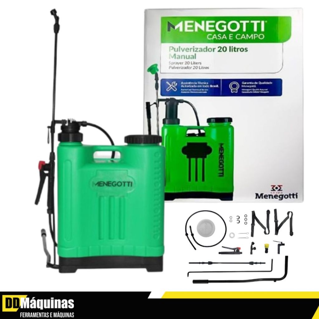 Pulverizador Manual Costal 20 litros - Menegotti em Oferta na Shopee