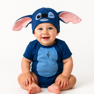 Body Bebê Infantil Algodão Mêsversário Temático Stitch Super Confortável Lançamento em Oferta na Shopee