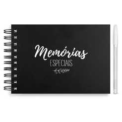 Álbum A5 para Scrapbook com Itens Inclusos – Fotos, Frases e Decoração