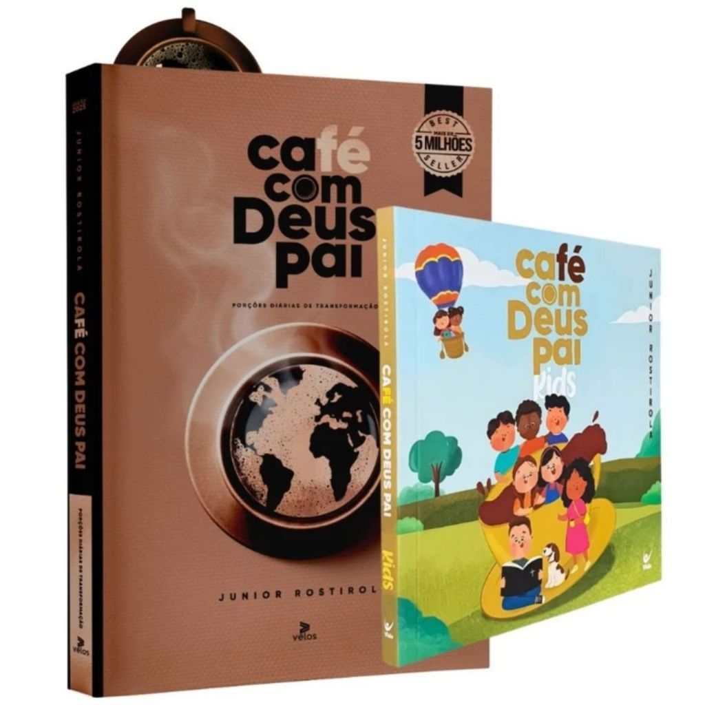 Kit 2 Livros | Devocional Café com Deus Pai 2025 + Café com Deus Pai Kids