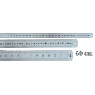 Kit Réguas Em Aço Inox De 60cm E 30cm Projetista em Oferta na Shopee