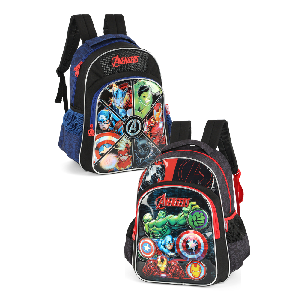 Mochila Infantil Avengers Marvel Original / VINGADORES / LUXCEL