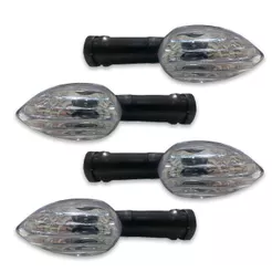 Pisca Seta Moto Fazer Ys250 Lente Cristal 4 Unidades