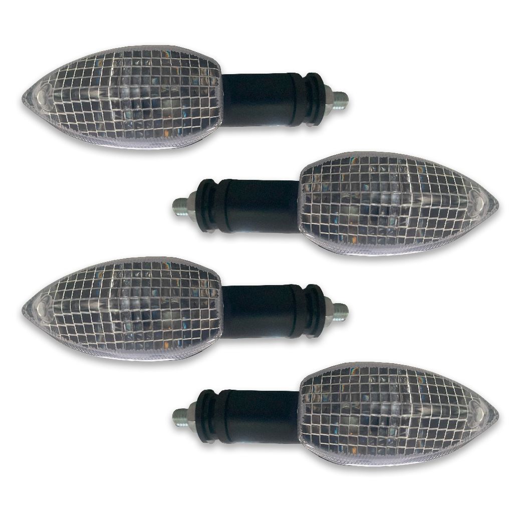 Pisca Seta Moto Fazer Lander Lente Cristal 4 Unidades em Oferta na Shopee