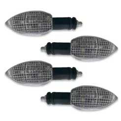 Pisca Seta Moto Fazer Lander Lente Cristal 4 Unidades