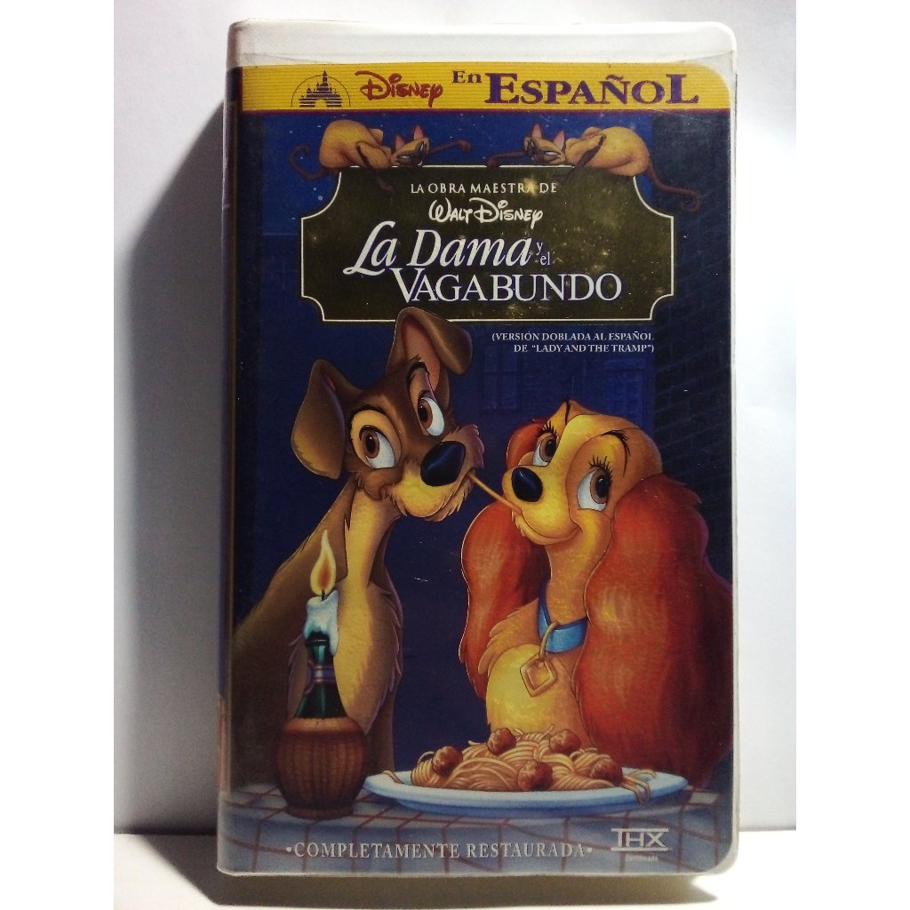 Fita Vhs La Dama Y El Vagabundo (Em Espanhol) - Disney - Ag25