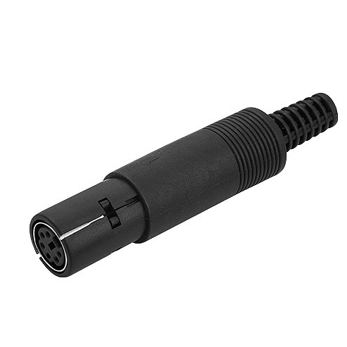 10 Peças - Conector Plug Mini Din 6 pinos Femêa para cabo