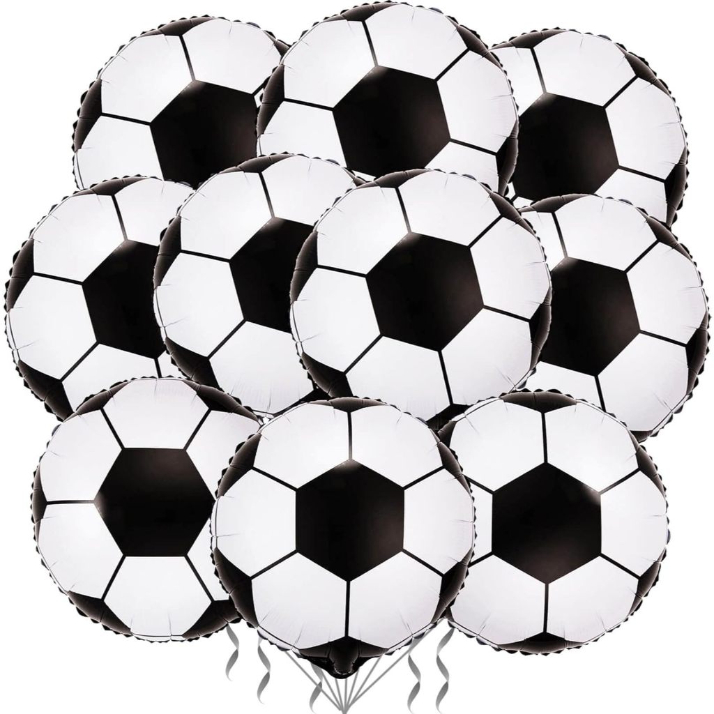 50 Balão Bola Futebol Campo Metalizado 45cm Festa Decoração C90308