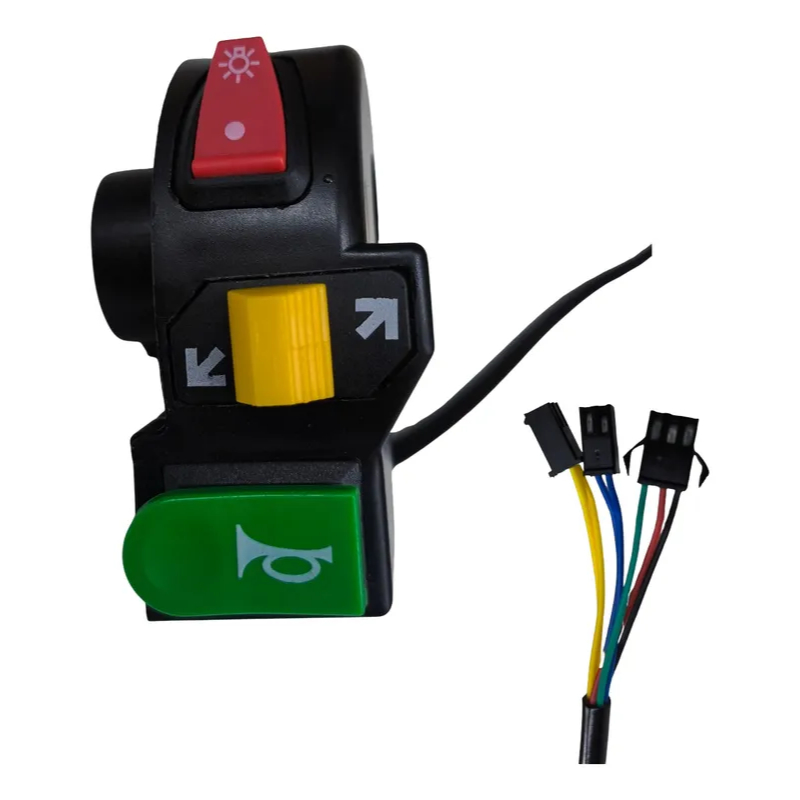 Botão Interruptor Farol Seta Buzina Universal Completo