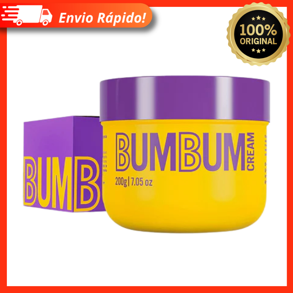 Bumbum Cream 200g - Tratamento De Estrias e Celulite - Beleza Brasileira 100% Original