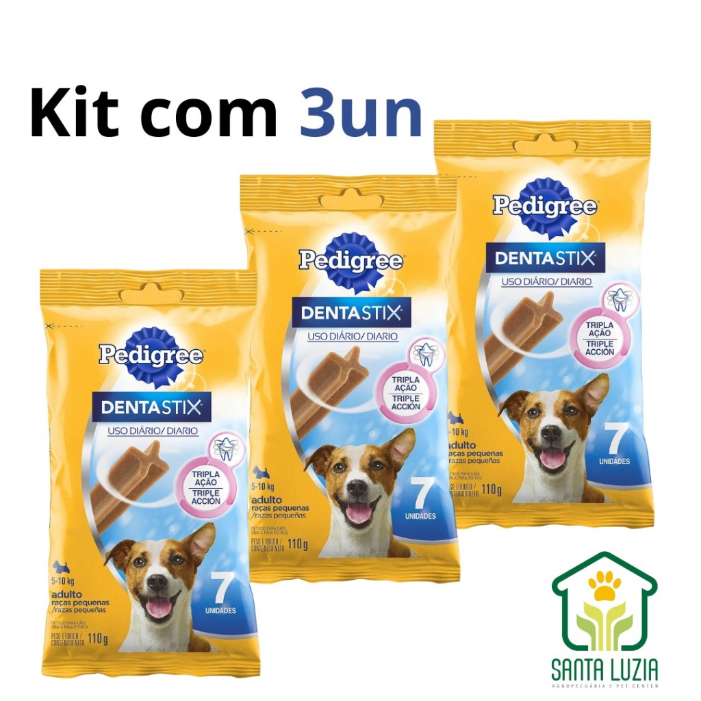 Dentastix pedigree raças pequenas com 7 unidades