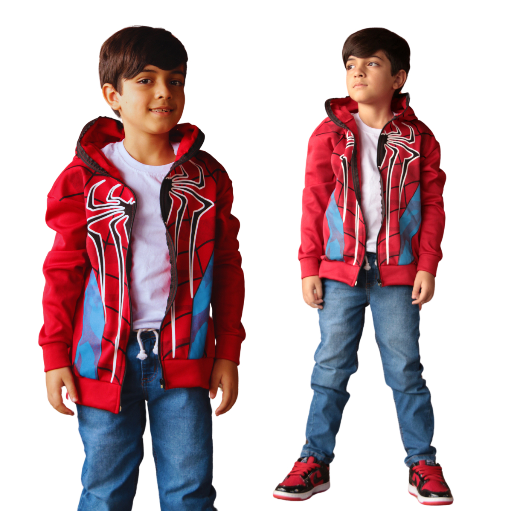 Moleton Homem Aranha Infantil Casaco
