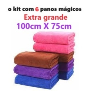 EXTRA GIGANTE  Panos mágicos 1metro  X 75cm O kit com 3 e 6 panos mágicos em Oferta na Shopee