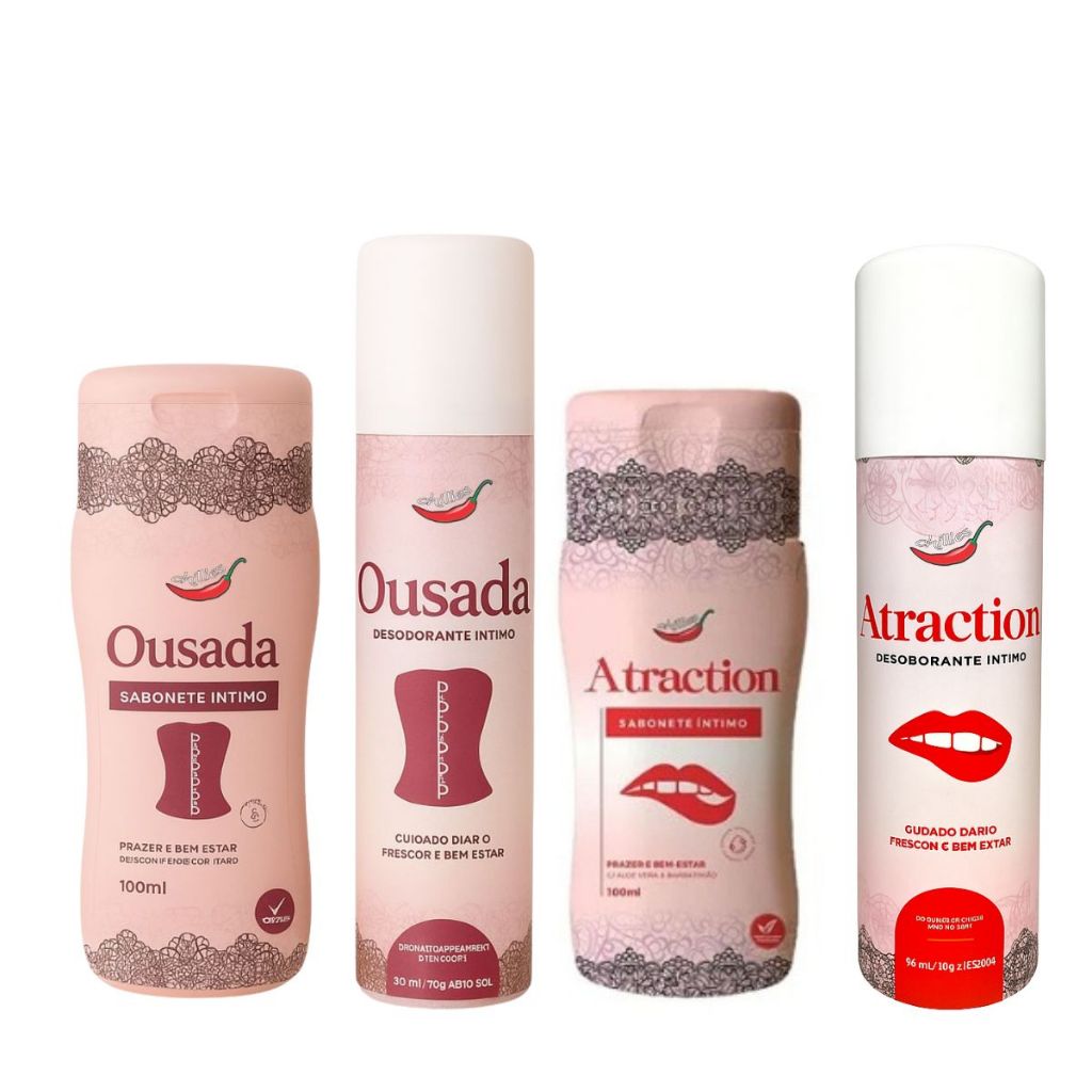 Kit Sabonete E Desodorante Cuidado Intimo Feminino Chillies em Oferta na Shopee