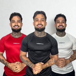 Camiseta DryFit Pro Raglan Basico Academia Termica Treino Corrida Ciclismo North em Oferta na Shopee