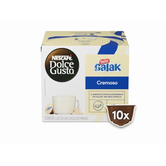 Dolce Gusto Nescafé Achocolatado Em Cápsula Dolce Gusto Galak 10 Cápsulas 180G