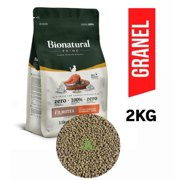 Ração A Granel Special Cat Bionatural Prime Gatos Filhotes Sabor Salmão 2kg em Oferta na Shopee
