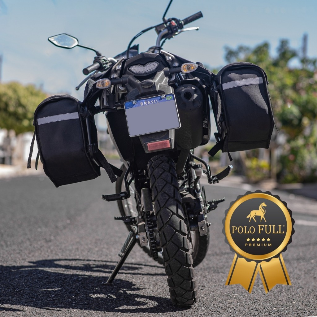 Alforge Universal Moto Impermeável 60 Litros Em Nylon  Forrado EVA 4mm Todas As Motos em Oferta na Shopee