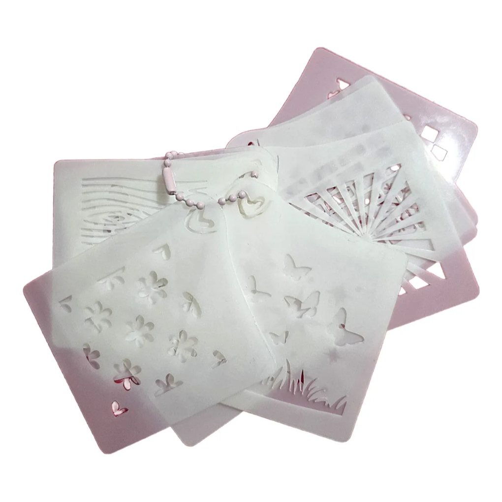 Kit Stencil Efeitos para Livros de Colorir em Oferta na Shopee