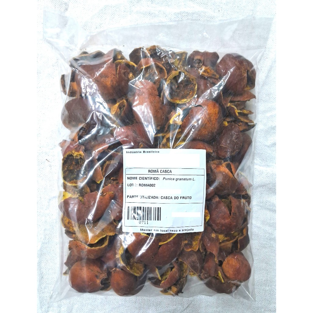 Casca de Romã Para Chá 500g