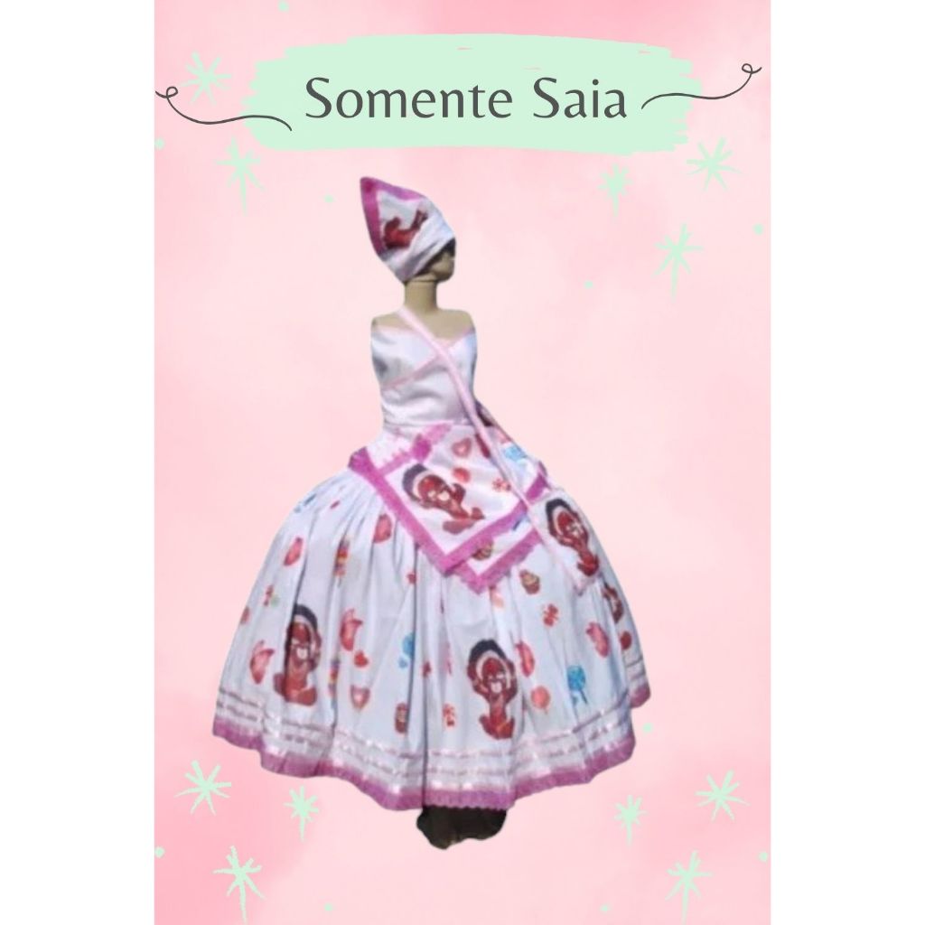 saia ERÊ YANSÃ ROSA - SAIA DE ERÊ PARA UMBANDA E CANDOMBLÉ