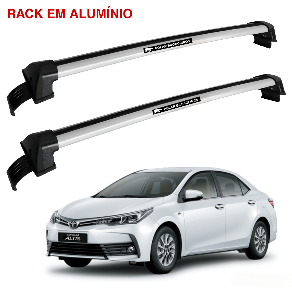 Rack De Teto Em Aluminio para Toyota Corolla 2015 / 2019