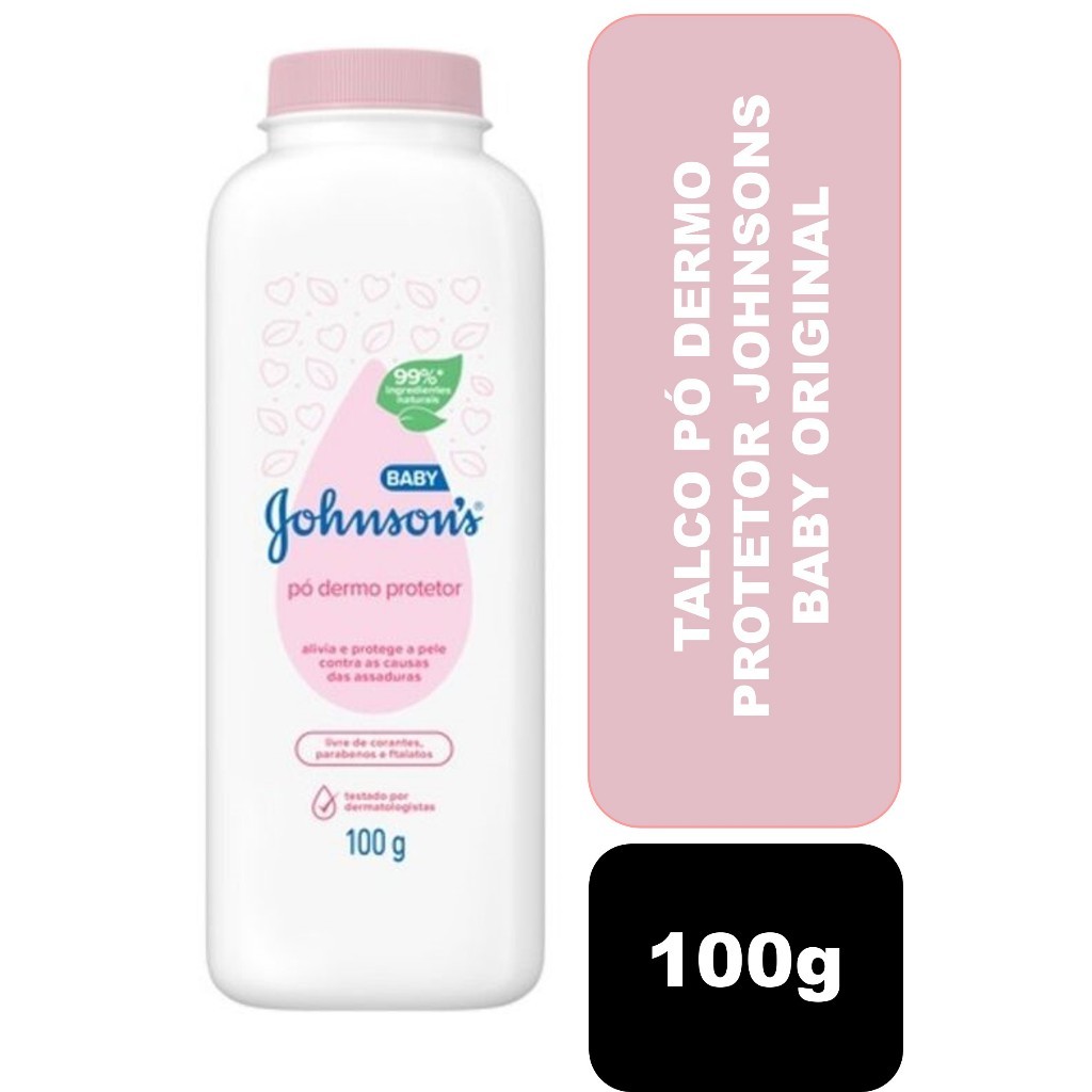 Talco Pó Dermo Protetor Johnsons Baby Original 100g