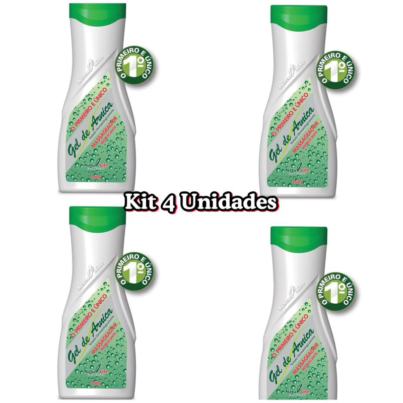 Kit  4 Unidades Gel de Arnica - Natu Life
