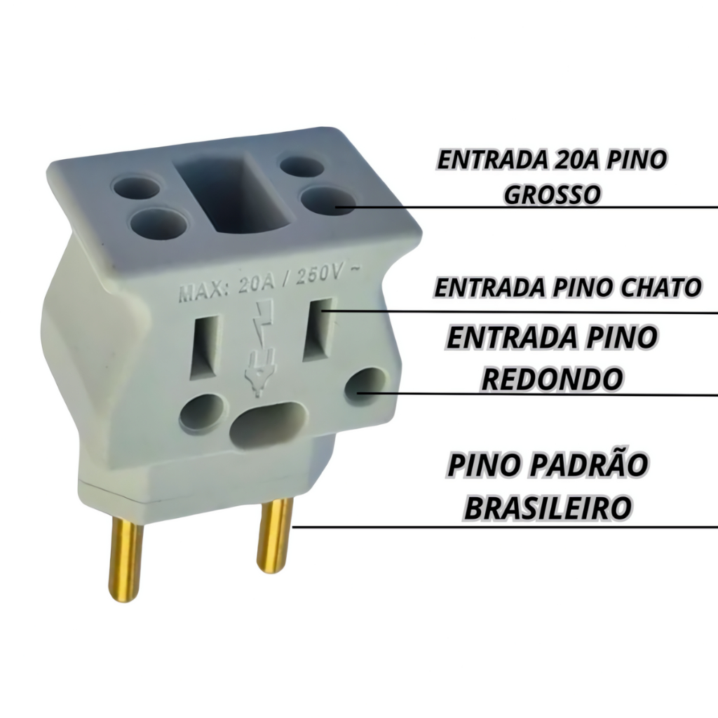 Bejamim Adaptador Tomada Micro-ondas Não Derrete Ultra Resistente Forno Eletrico