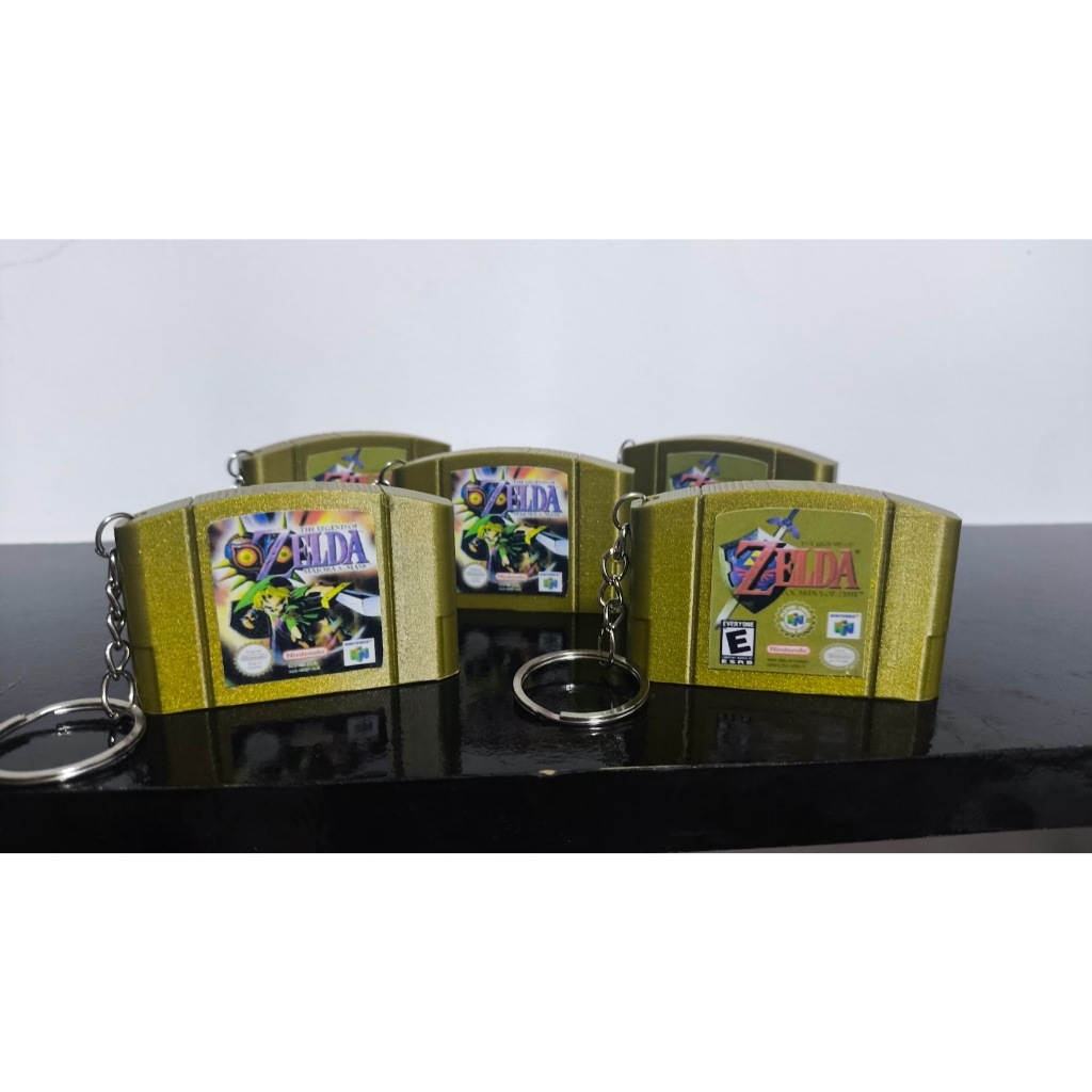 Chaveiro Cartucho Dourado Zelda N64 – Edição Especial com Argola Italiana — imagem 2 de 2