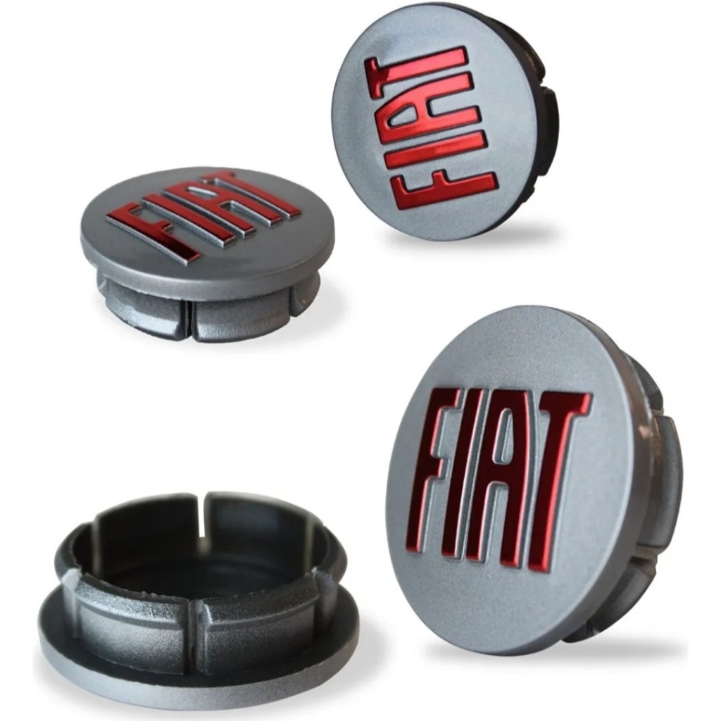 Kit Calota Centro Meio Roda Fiat Palio Uno Sporting 49,6mm