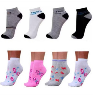 Kit de Meias - meia estampada cano curto meia adulto kit com 5 pares  de  meias inverno meias frio..