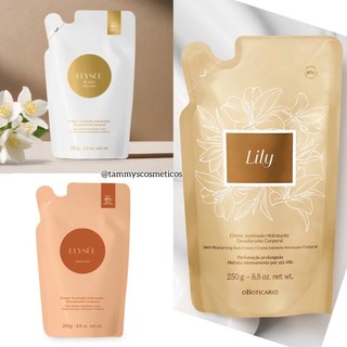 Creme acetinado Hidratante Lily e Elysee o Boticário