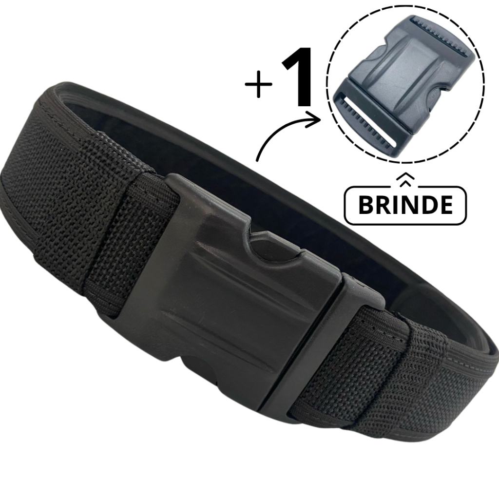 Cinturão De Guarnição Cinto Tático Militar Com Mais Um Fecho Reforçado De Engate Rápido de Plástico em Oferta na Shopee
