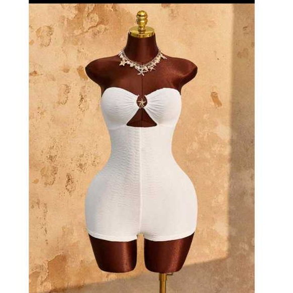 Macaquinho tomara que caia com bojo ana ruga premium exclusivo