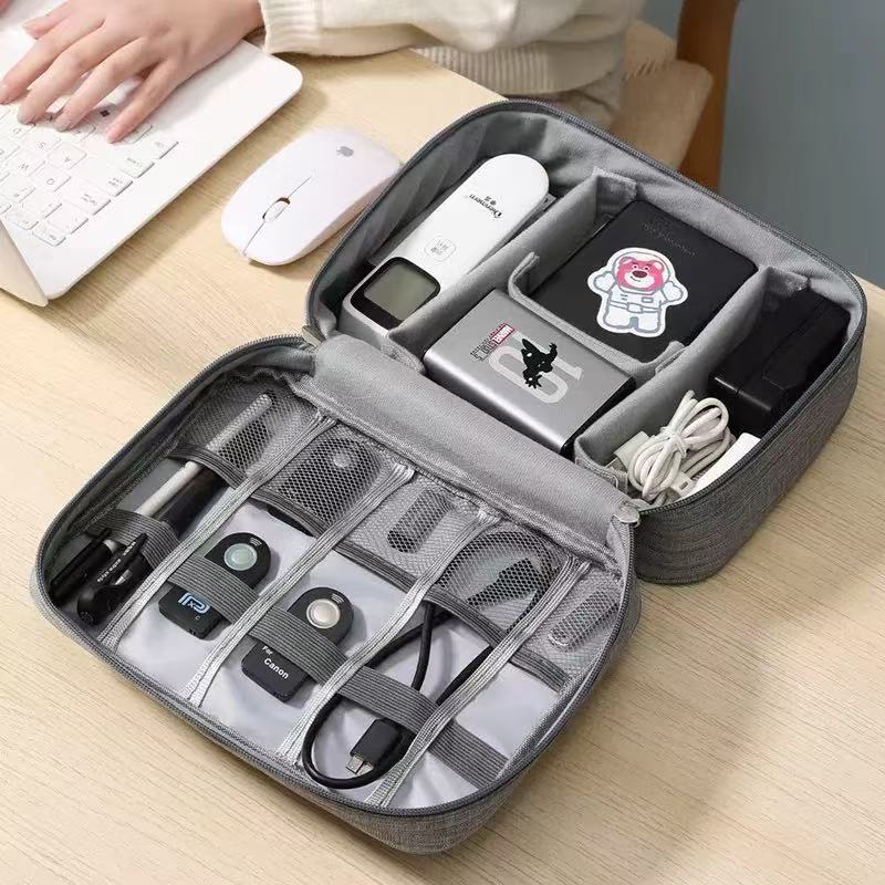Bolsa Organizadora Multifuncional e Portátil para Cabos e Eletrônicos - Organize Facilmente