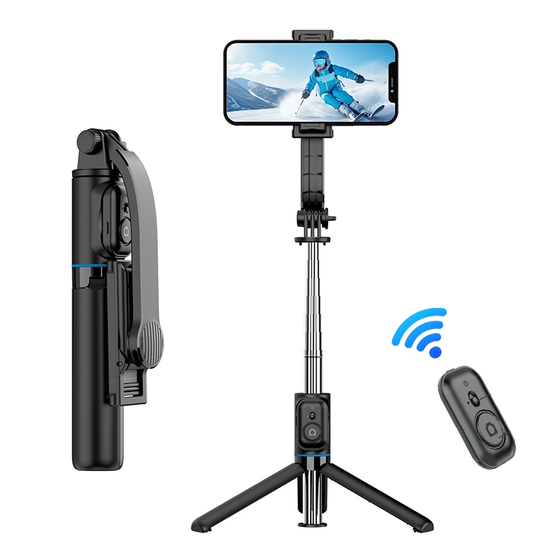 Pau de Selfie Bastão Controle Bluetooth 360° com Tripé para Smartphone H'maston ZP-006